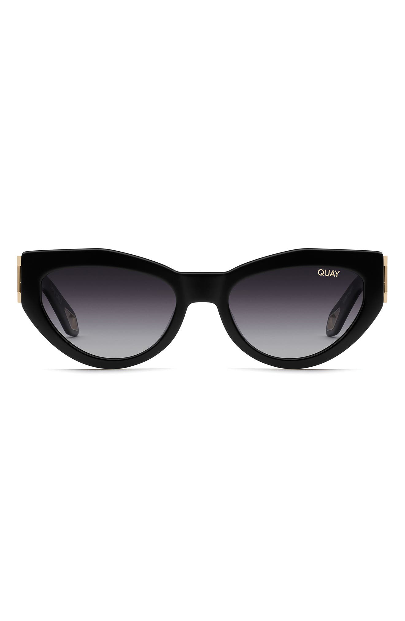 QUAY Mad Cute 50mm Polarized Cat Eye Sunglasses (Women) | Nordstromrack