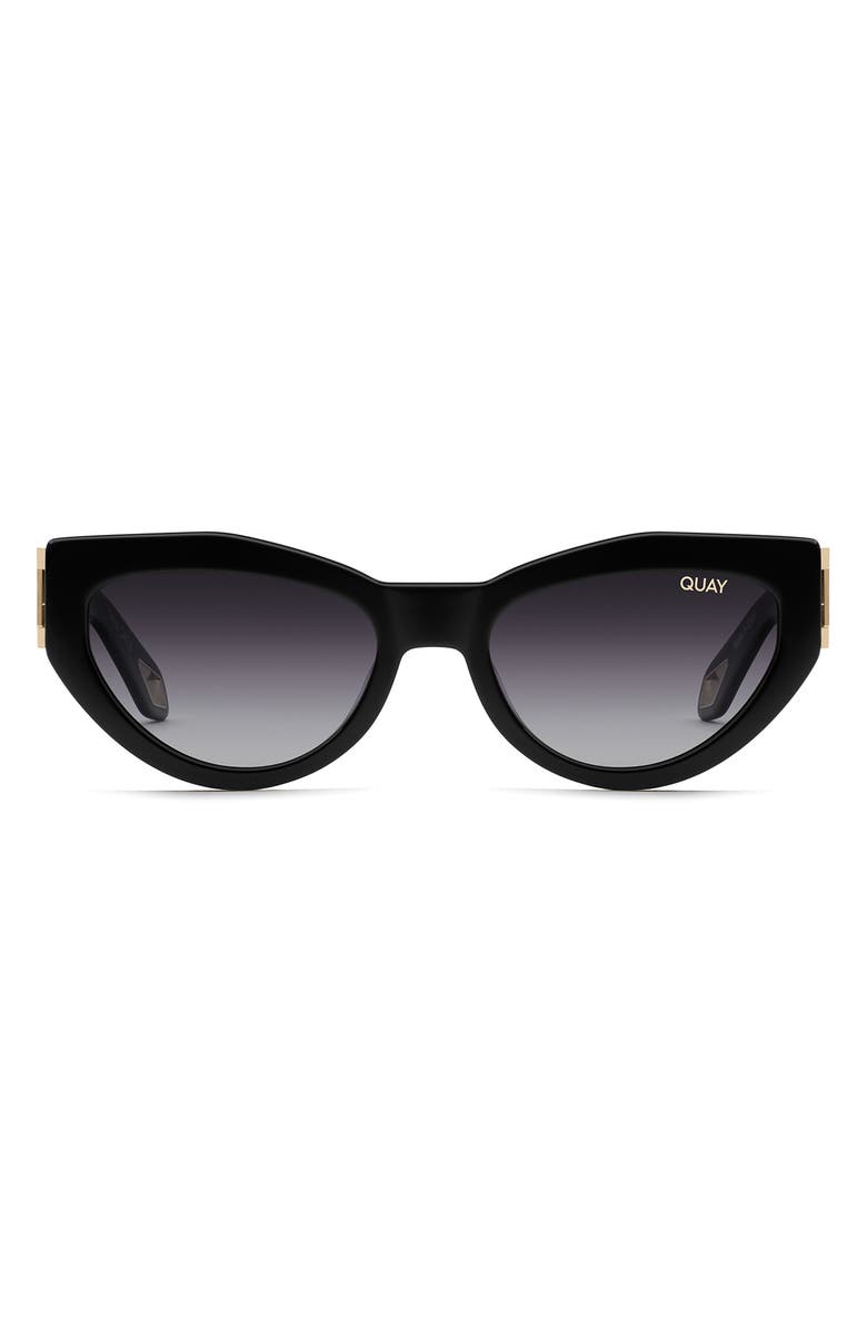 QUAY Mad Cute 50mm Polarized Cat Eye Sunglasses, Main, color, 
