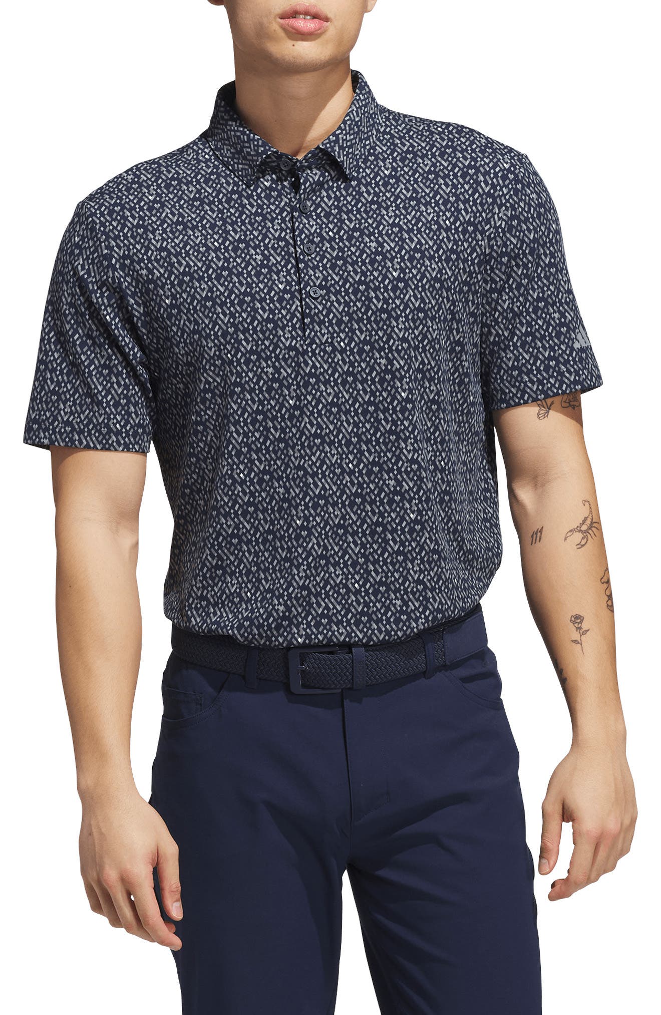 adidas Golf Micro Geometric Polo