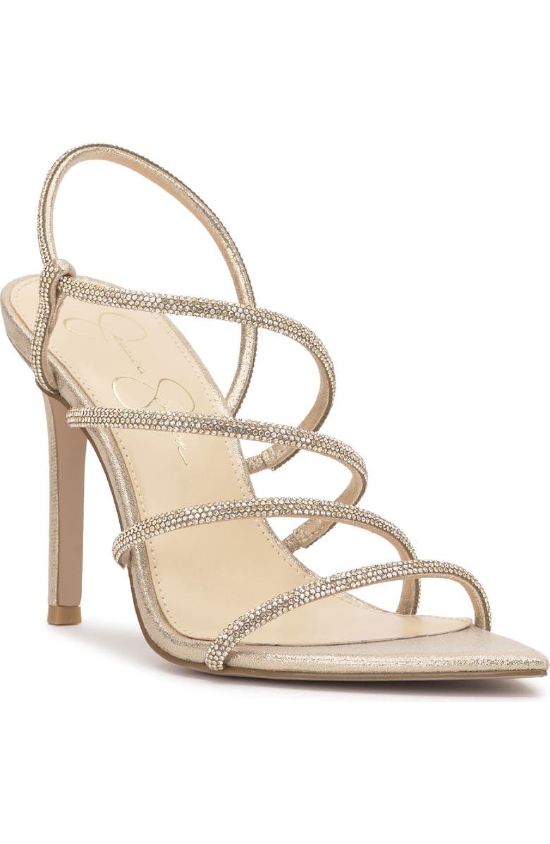 Jessica Simpson Vioreena Pointed Toe Slingback Sandal, Main, color, Champagne