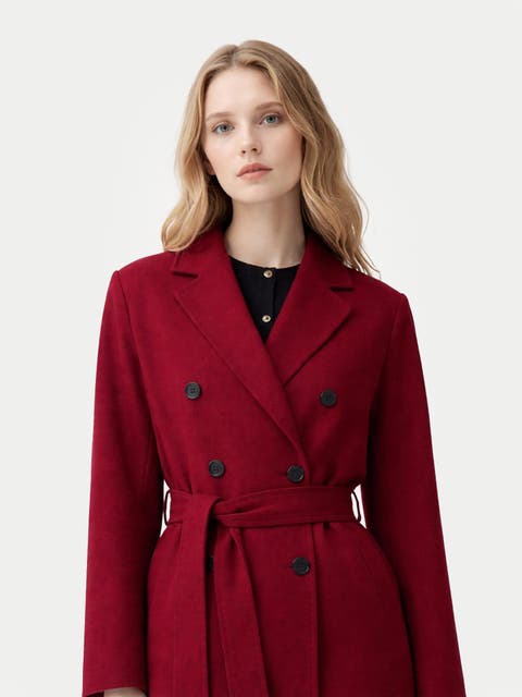 Women's Double-Breasted Cashmere Coat