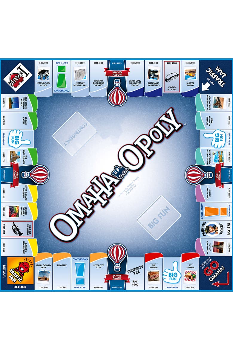 Omahaopoly Monopoly Board Game, Alternate, color, Multicolored