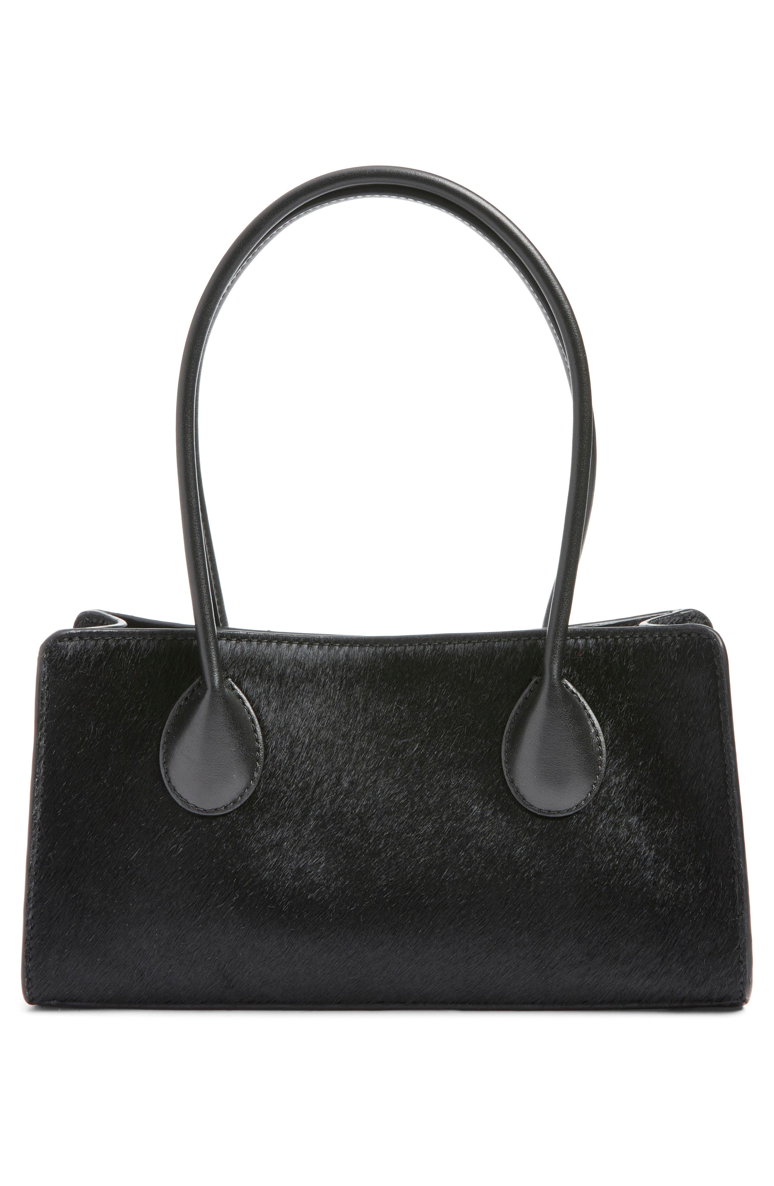 Lié Studio The Lou Top Handle Bag, Alternate, color, Black Calf Hair
