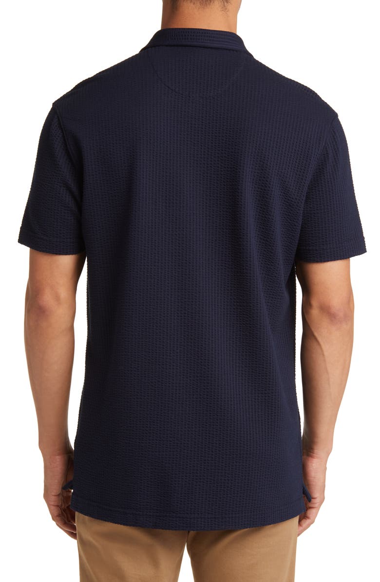 Lorenzo Uomo Short Sleeve Cotton Blend Seersucker Button-Up Shirt, Alternate, color, 