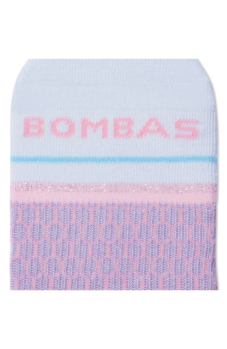 Bombas Wicked Sparkle & Stripe Ankle Socks, Alternate, color,