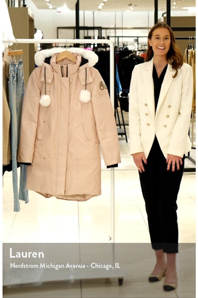 Stirling Down Parka with Genuine Shearling Trim video