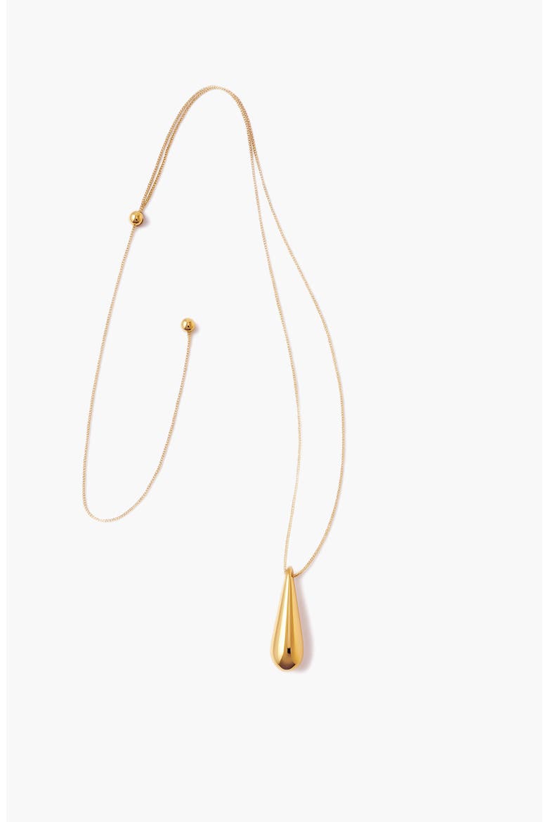 Eos Teardrop Necklace, Alternate, color, Gold