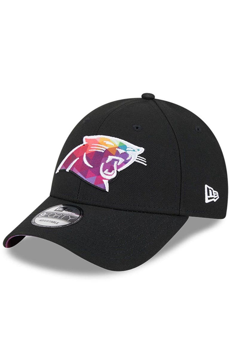 New Era Men's New Era Black Carolina Panthers 2023 NFL Crucial Catch 9FORTY Adjustable Hat, Alternate, color,