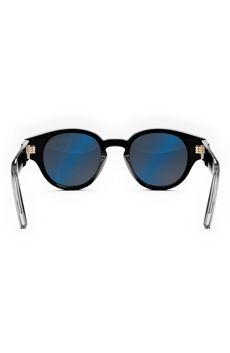 DIOR CD Diamond R2I 48mm Small Round Sunglasses, Alternate, color,