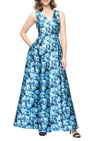 Alex Evenings Sleeveless Mikado Gown