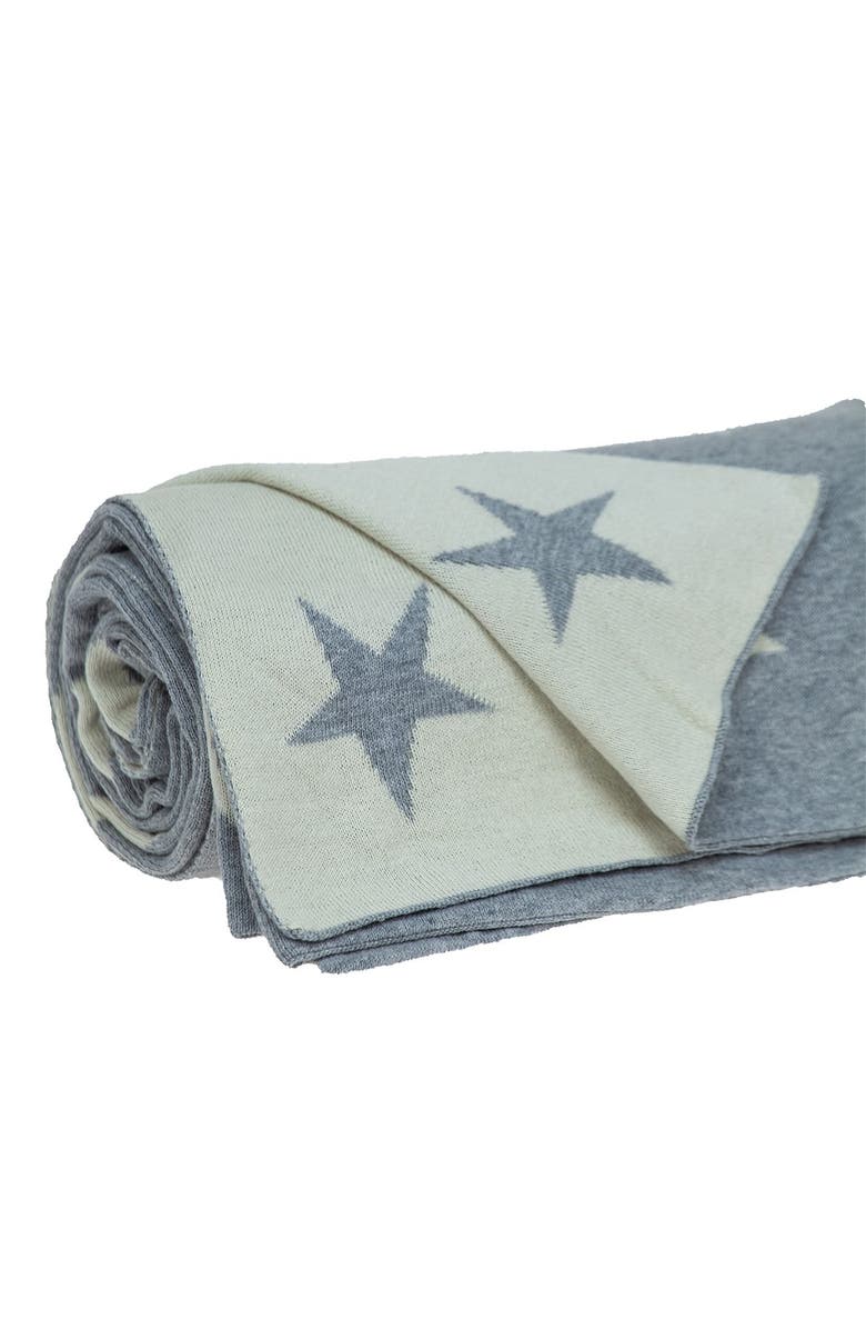 PARKLAND COLLECTION Transitional Grey 52" x 70" Knitted Throw Blanket, Alternate, color, Gray