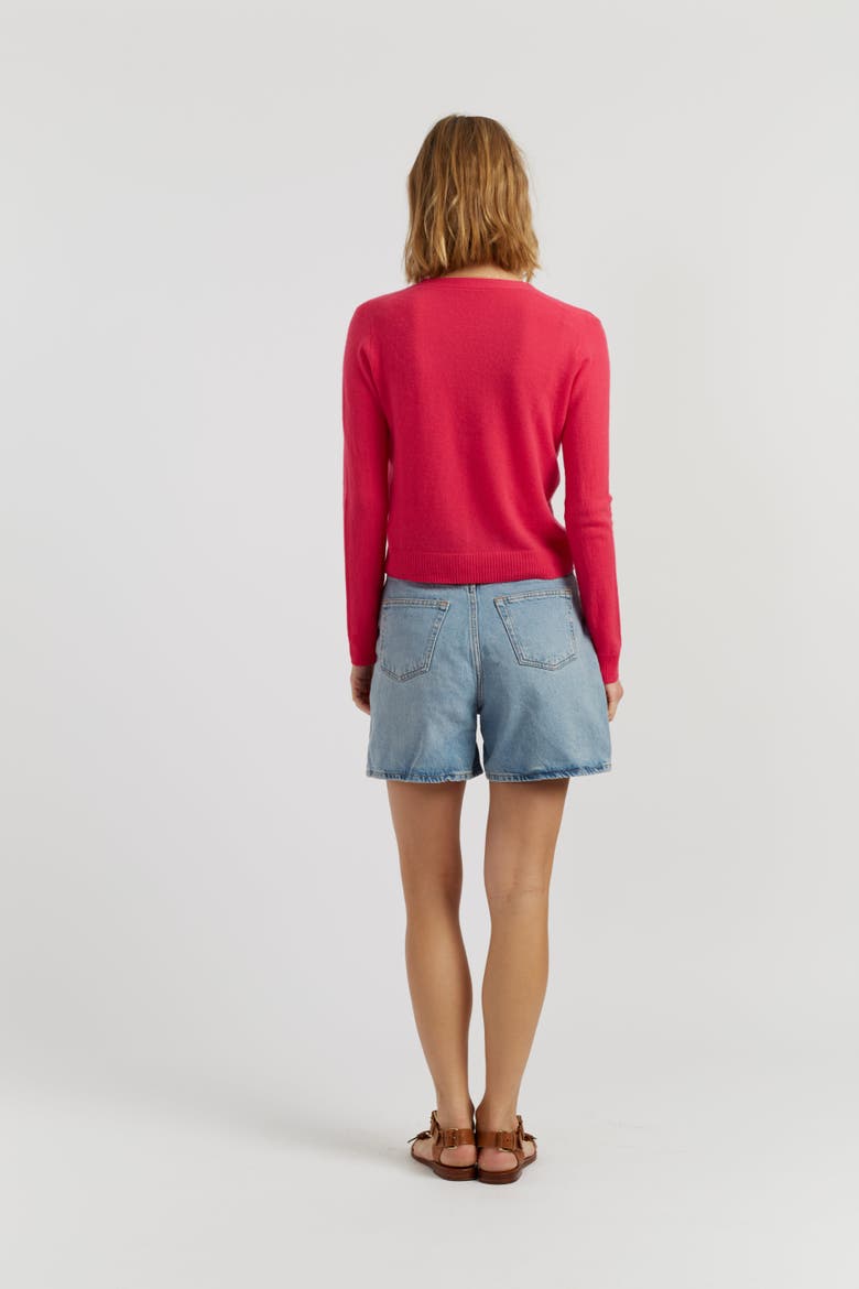 Air Pure Cashmere Cardigan, Alternate, color, Water Melon Pink