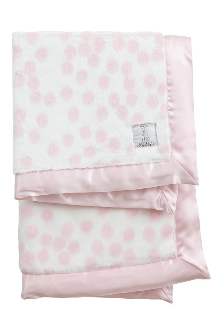 Confetti Satin Trim Blanket, Main, color, PINK
