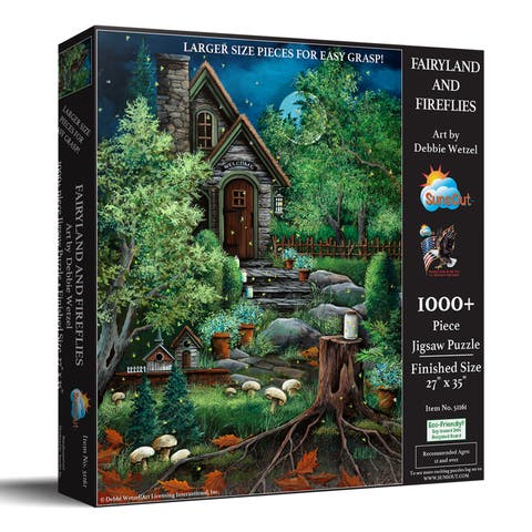 Fairyland and Fireflies 1000 piece Jigsaw Puzzle for Adults Large Pieces