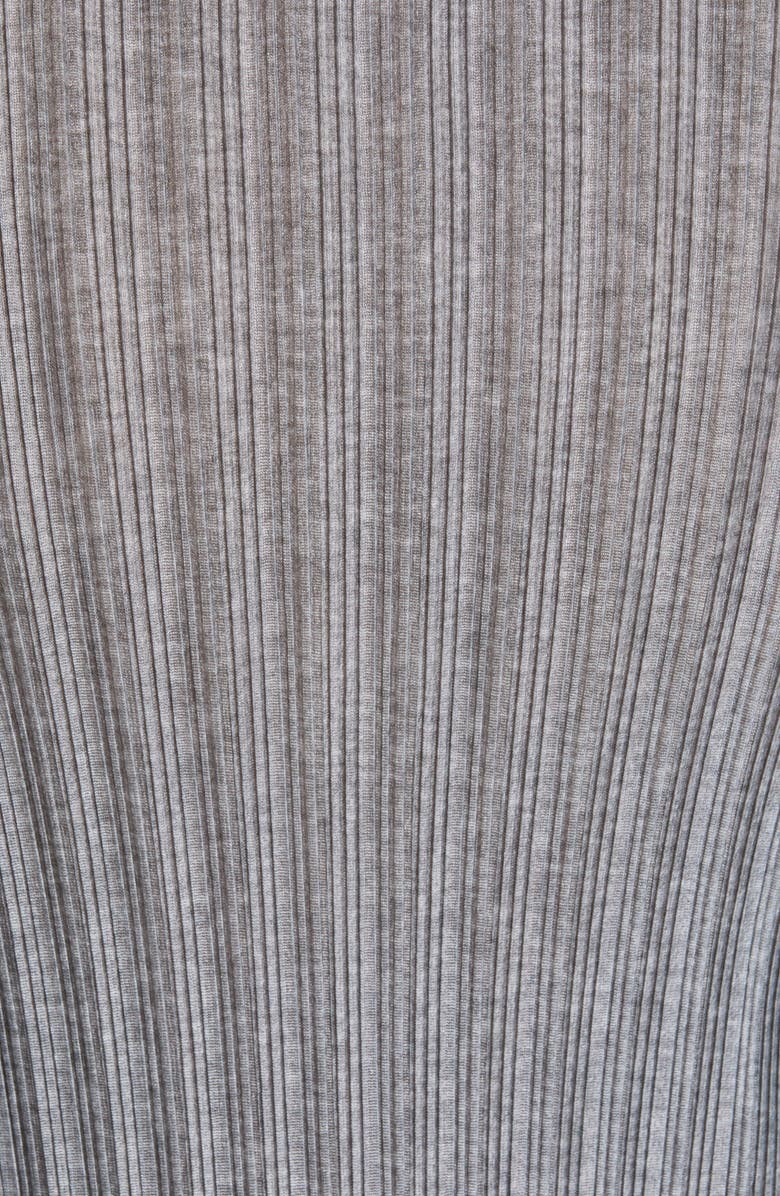 Pleats Please Issey Miyake Pleated Funnel Neck Top, Alternate, color, 