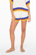 Roxy Cabana Club Stripe Cotton Drawstring Shorts