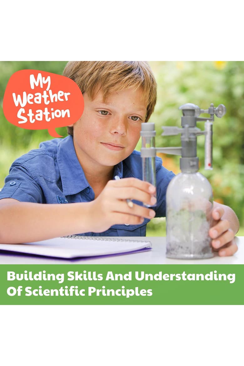 Green Science Weather Station, DIY Mini Observatory Kit, Kids 5+, Alternate, color, Multicolored