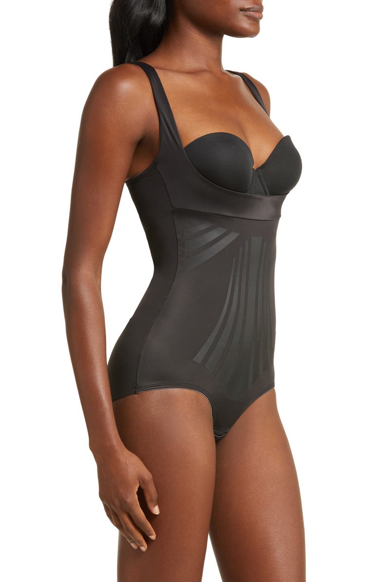 Miraclesuit<sup>®</sup> Modern Miracle<sup>™</sup> Open Bust Shaping Bodysuit, Alternate, color, Black