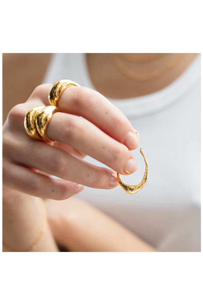 Deia Hoop Earrings, Alternate, color, 18CT GOLD VERMEIL ON STERLING