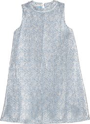 BISBY Kids' Metallic Halter Swing Dress