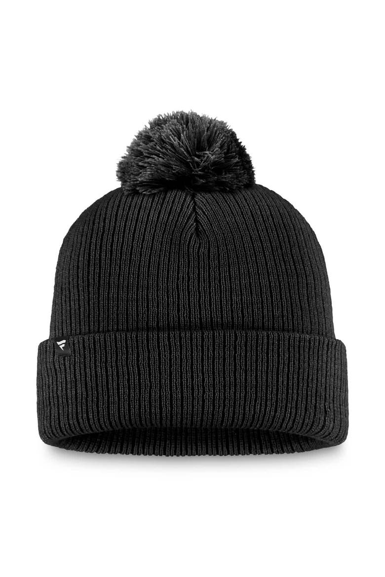Women's Fanatics Black Ottawa Senators Cuffed Knit Hat with Pom, Alternate, color, Black