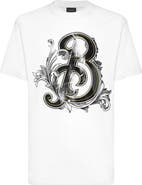 BILLIONAIRE T-Shirt Round Neck Logo Lettering Men