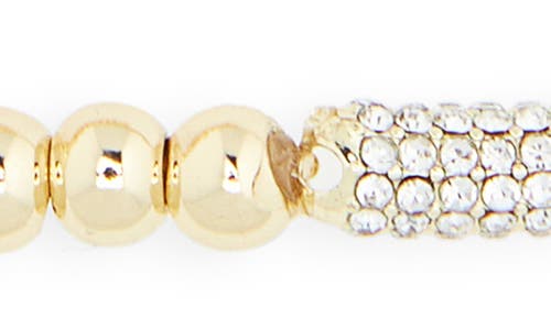 Baublebar Pisa Set Of 2 Heart & Pavé Crystal Beaded Stretch Bracelets In Gold