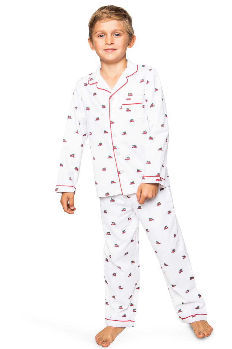 Kids' Holiday Journey Flannel Two Piece Pajamas, Alternate, color, WHITE
