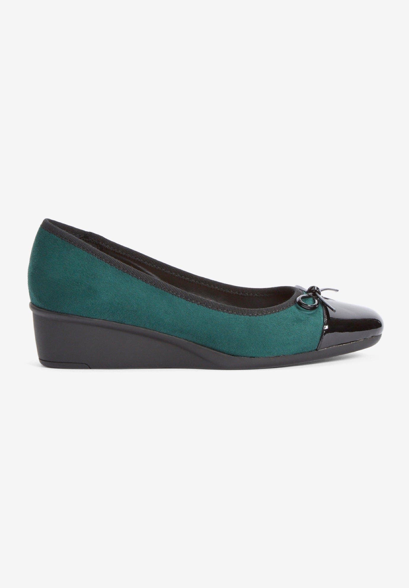 The Jade Slip On Wedge, Alternate, color, EMERALD
