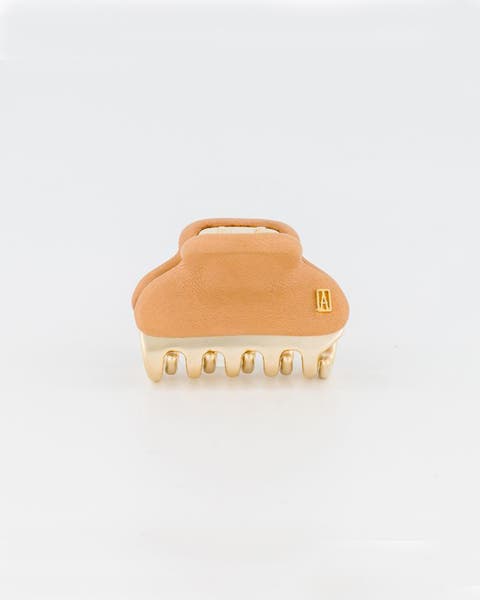 Vendome leather hair clip