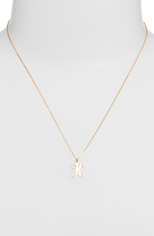 Set & Stones Gianna Initial Pendant Necklace In Gold/k