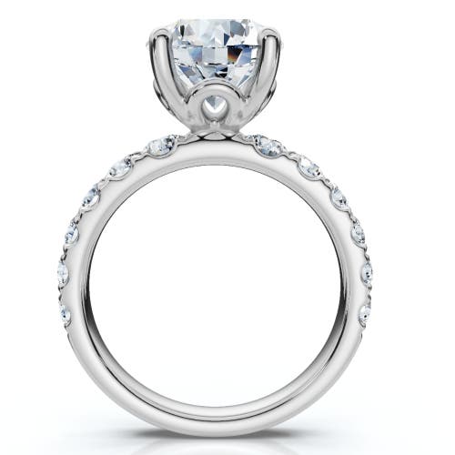 Bliss Diamond Certified 4ct Tw Diamond Pave Engagement Ring In Gold