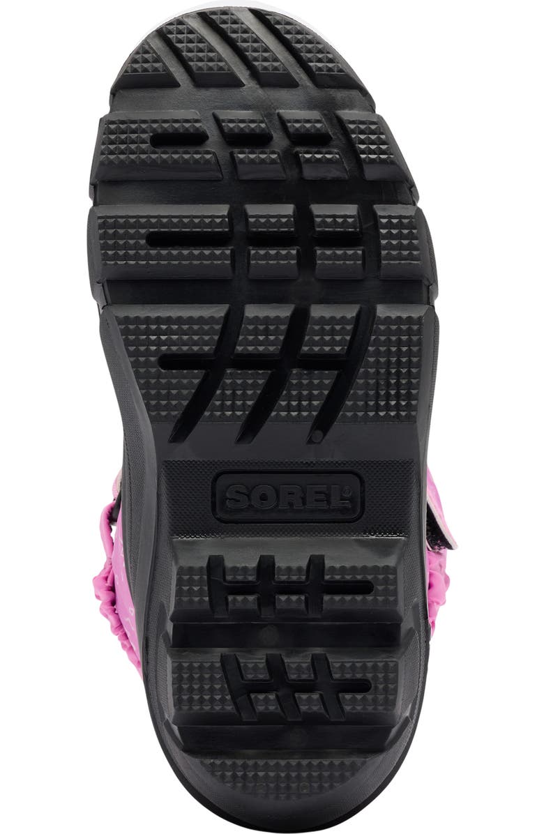 SOREL Kids' Flurry Water Resistant Snow Boot, Alternate, color, Orchid/ Black