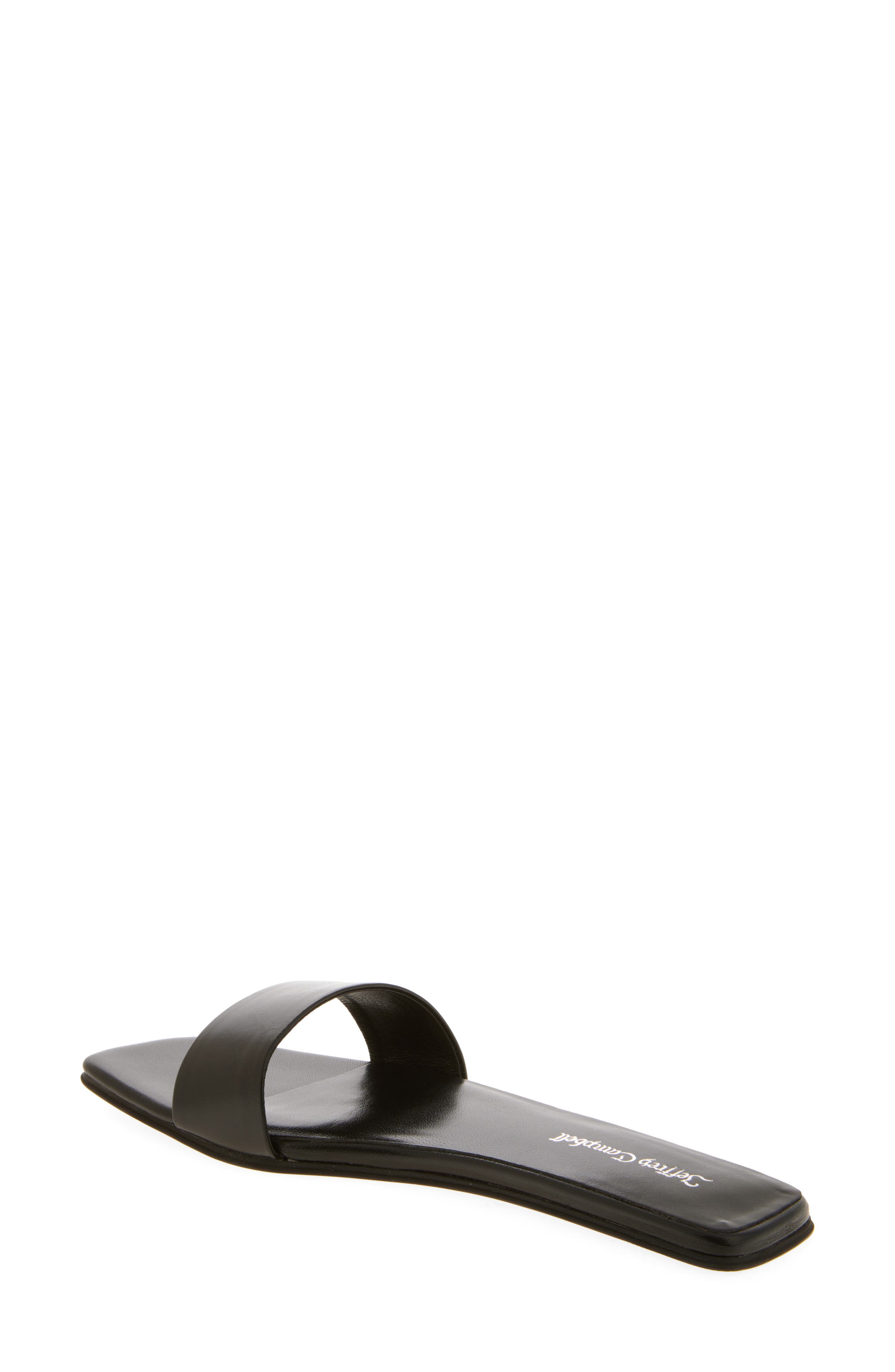 Jeffrey Campbell Vellum Slide Sandal, Alternate, color, Black