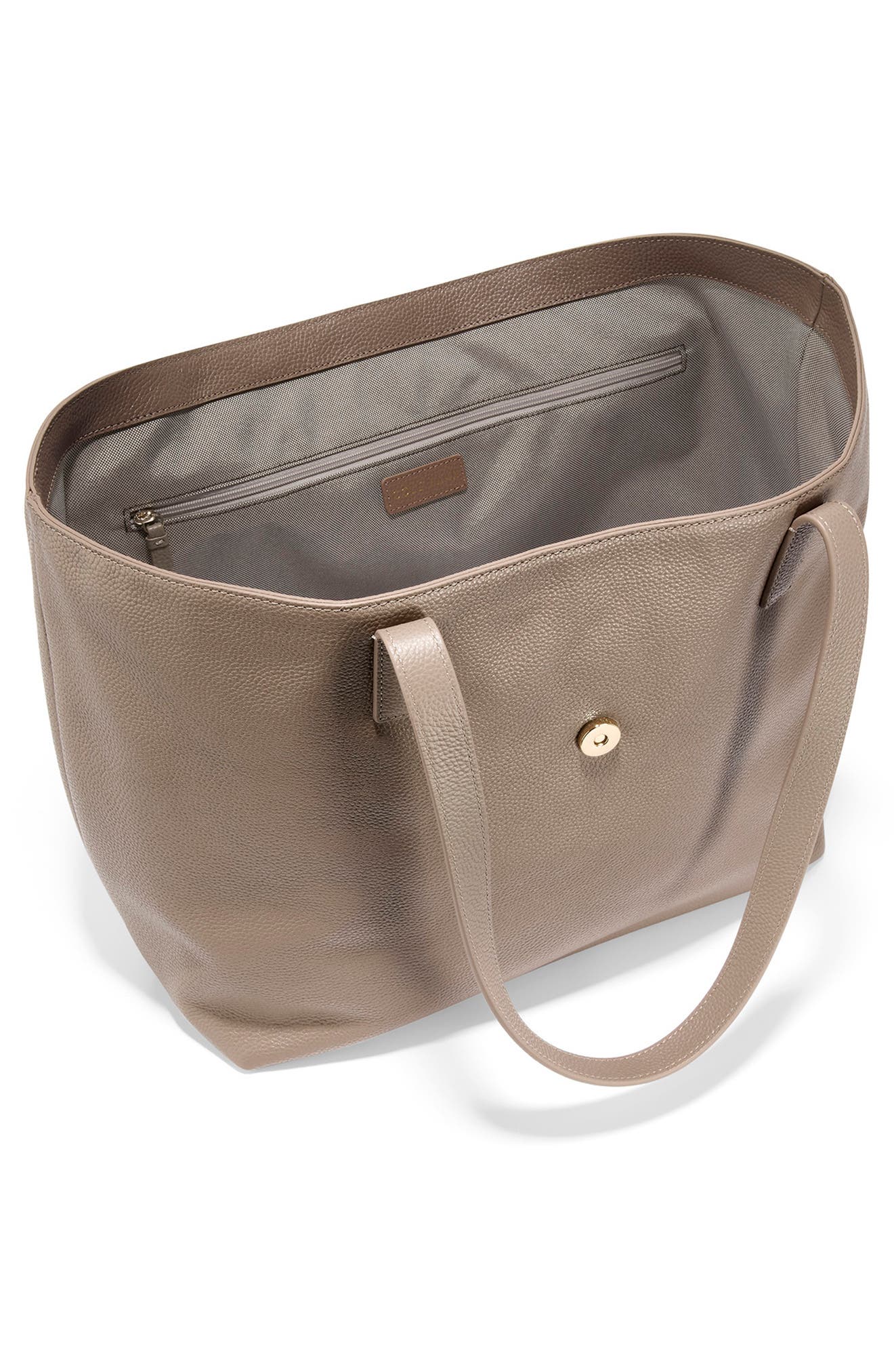 Cole Haan Simply Everything Leather Tote Bag, Alternate, color, Irish Coff