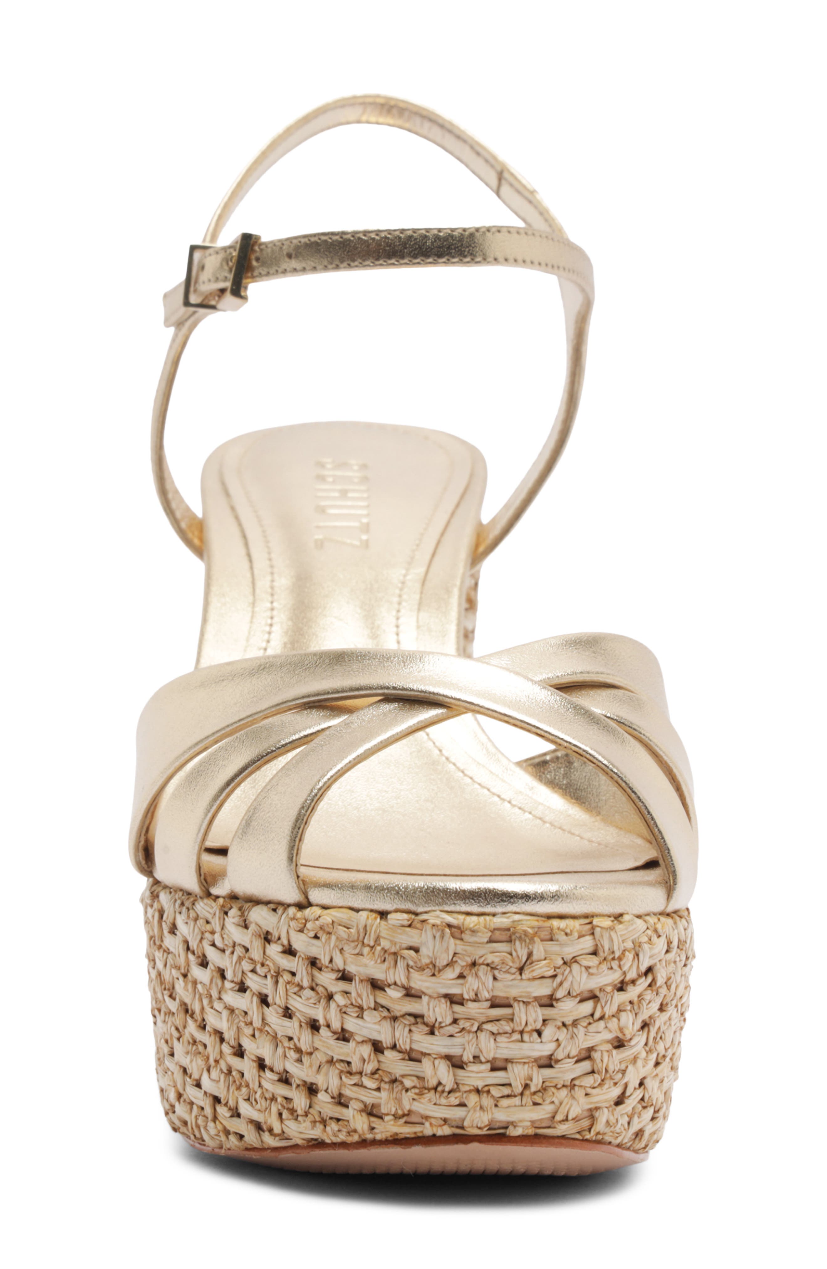 Keefa Ankle Strap Sandal, Alternate, color, PLATINUM