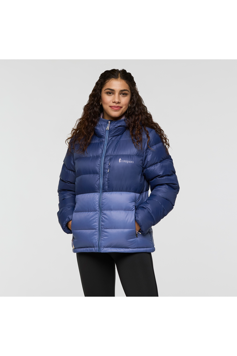 Fuego Max Down Hooded Jacket - Women's, Main, color, Dusk/Blue Smoke