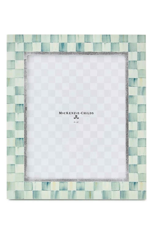 Mackenzie-childs Mackenzie Childs Sterling Check Picture Frame In Blue