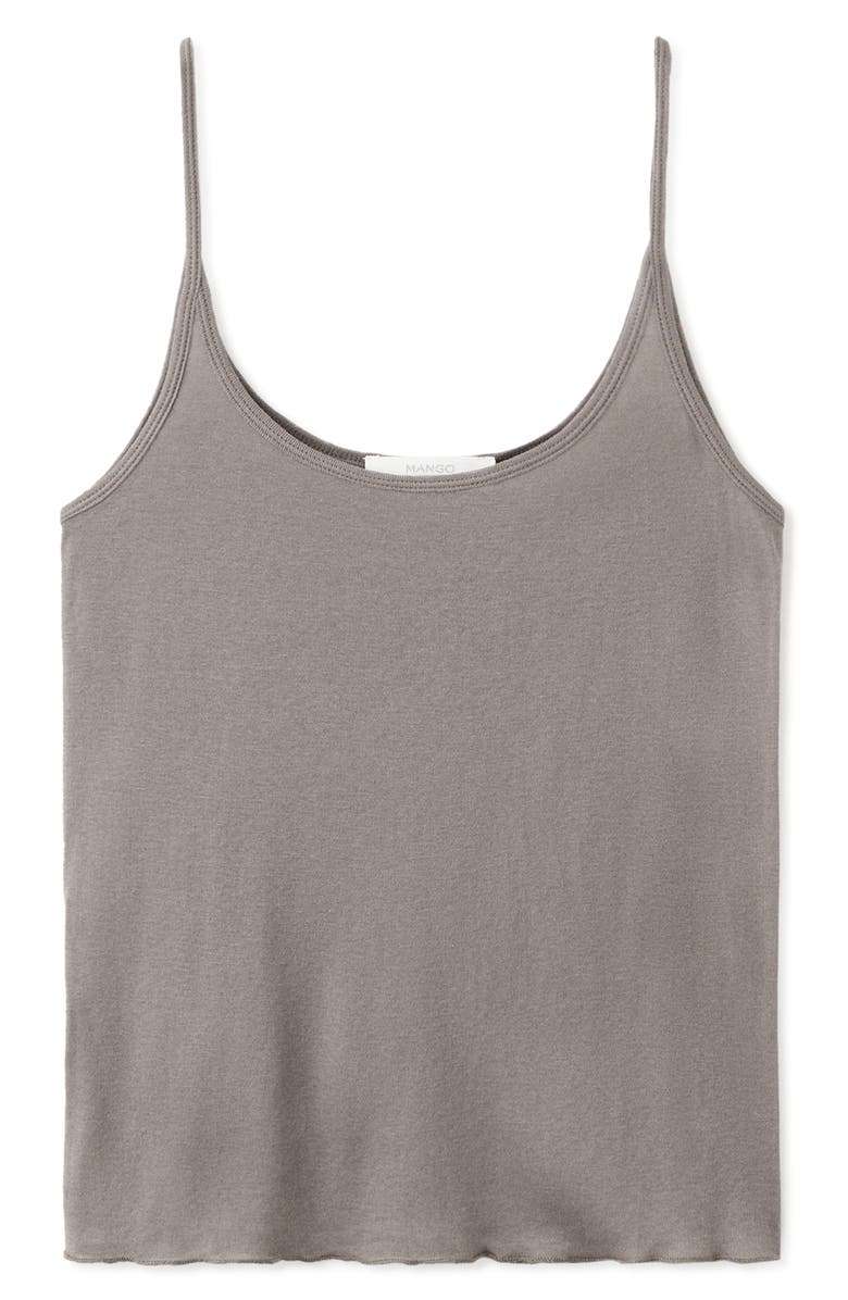 MANGO Cotton Pajamas Camisole, Alternate, color, Medium Brown