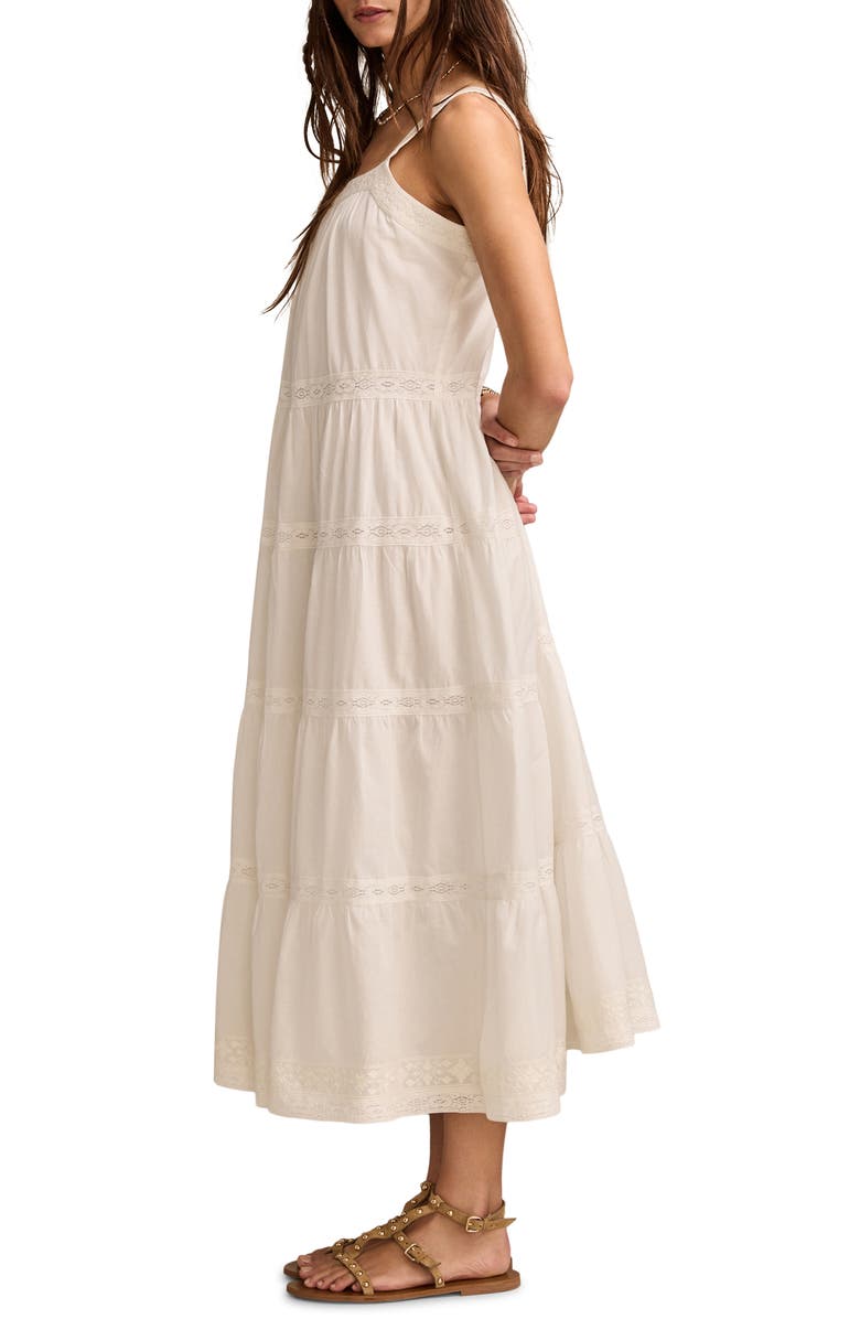 Lucky Brand Market Day Sleeveless Tiered Maxi Dress, Alternate, color,