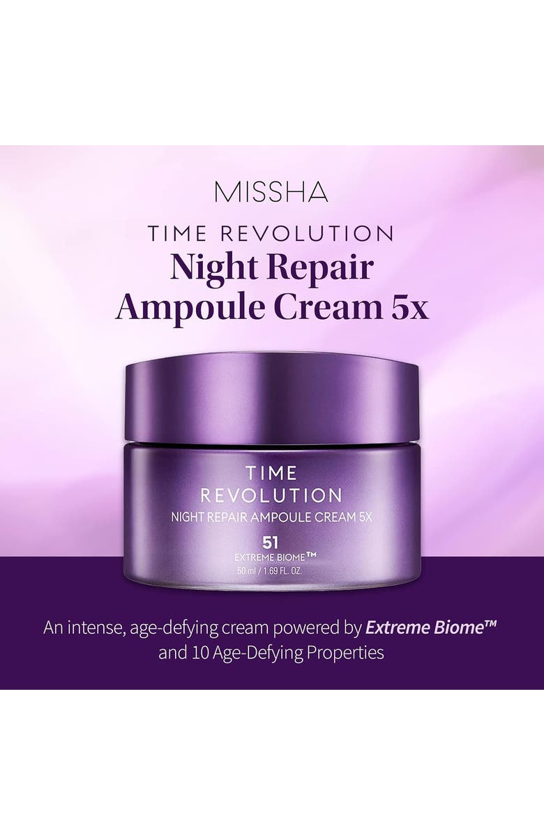 MISSHA Time Revolution Night Repair Ampoule Cream 5X, Alternate, color,