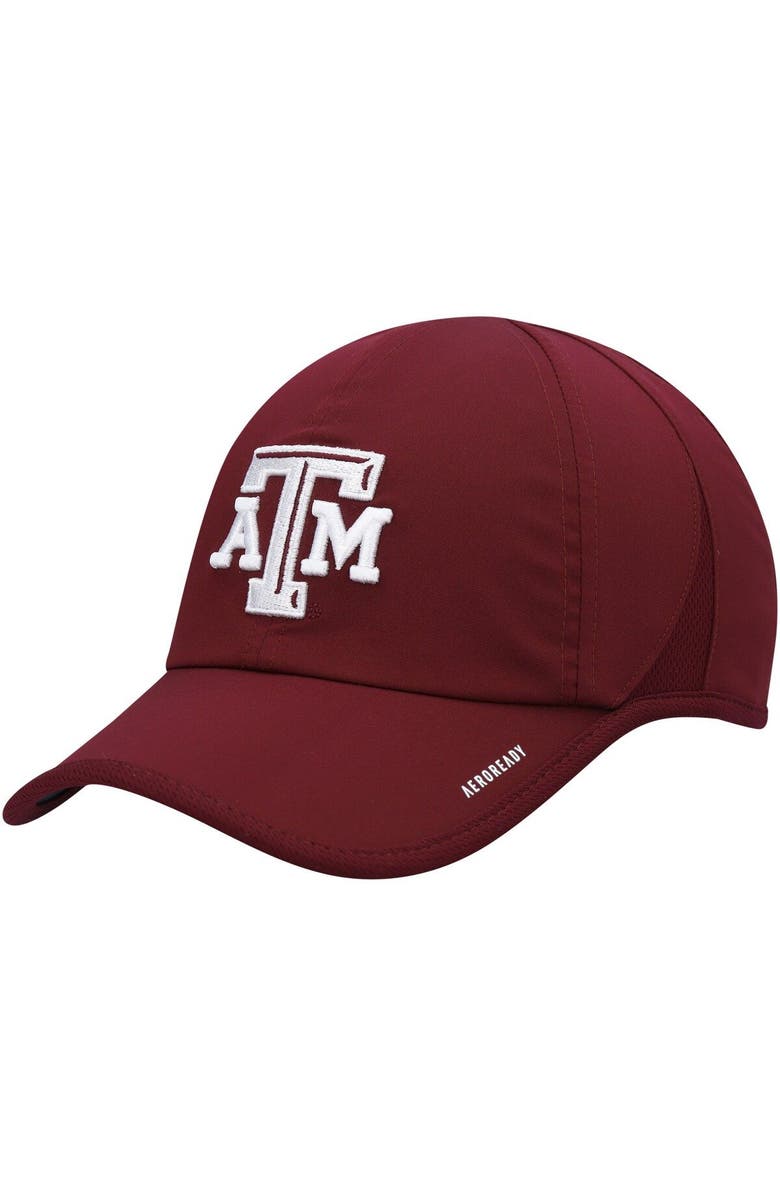 adidas Men's adidas Maroon Texas A&M Aggies Superlite AEROREADY Adjustable Hat, Main, color,