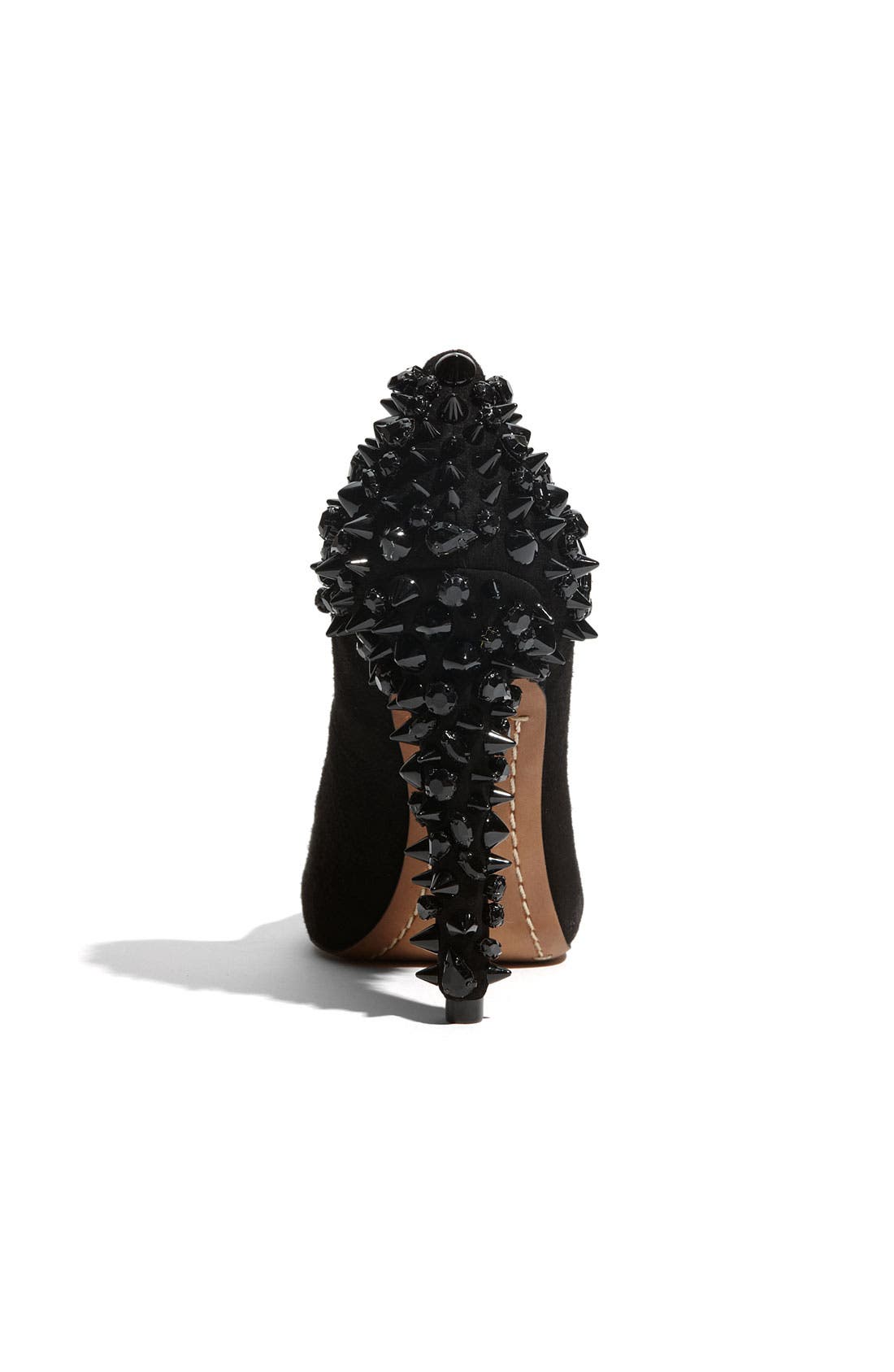 'Lorissa' Pump, Alternate, color, BLACK/ BLACK SUEDE