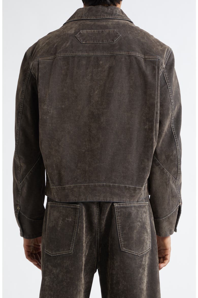 La Vest Mirada de Nîmes Denim Jacket, Alternate, color, KHAKI