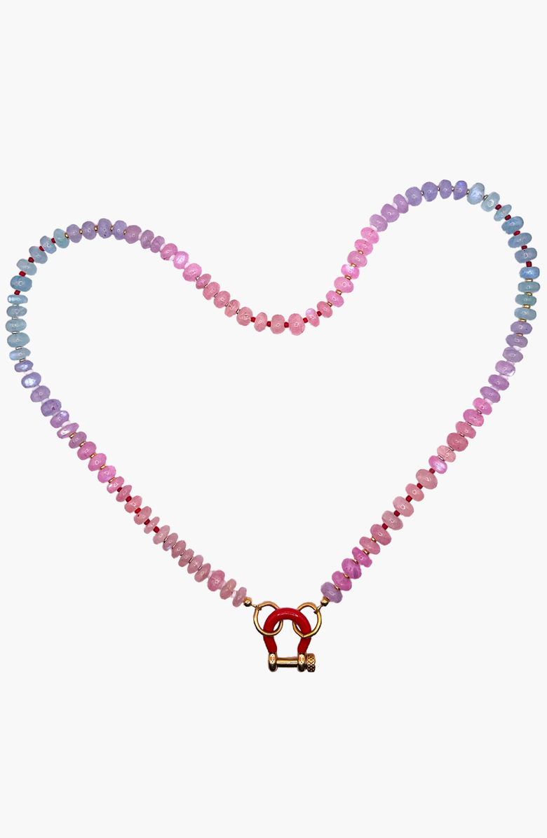 SHOP SPICY DAN Olive Gender Inclusive Moonstone Necklace, Alternate, color, Multicolor