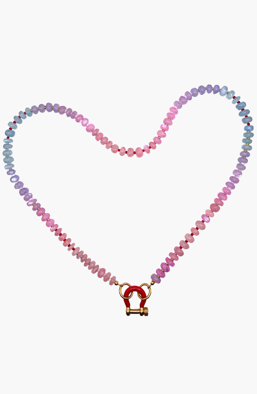 Shop Spicy Dan Olive Gender Inclusive Moonstone Necklace In Multi