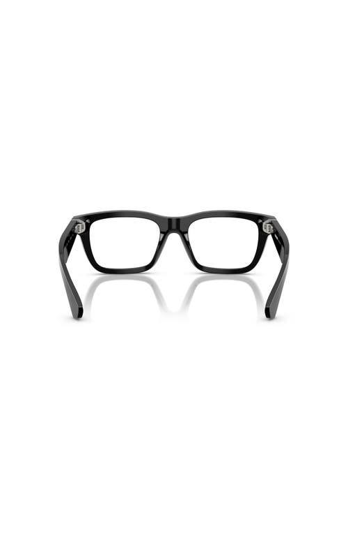 Burberry 53mm Rectangle Optical Glasses In Black