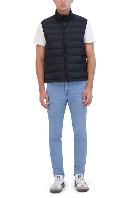 Robert Graham Water Resistant Quilted Puffer Vest In Black