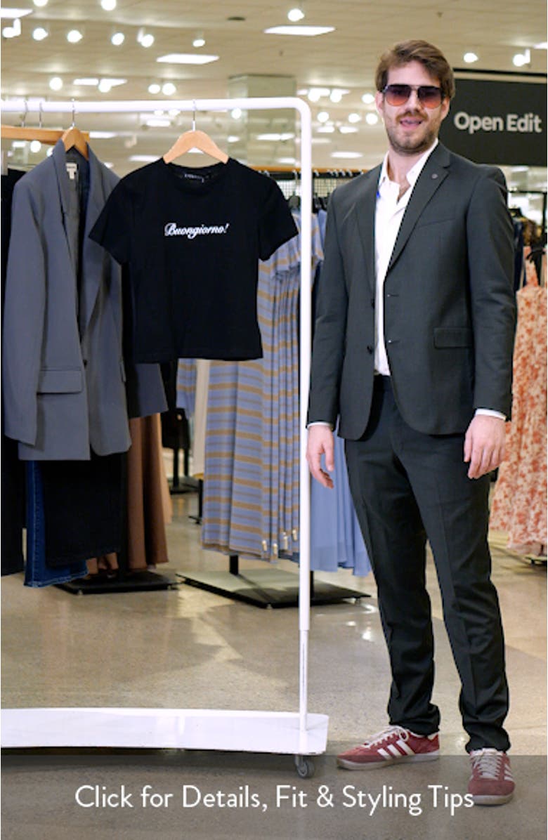 Ciao Crop Cotton Blend Graphic T-Shirt, sales video thumbnail