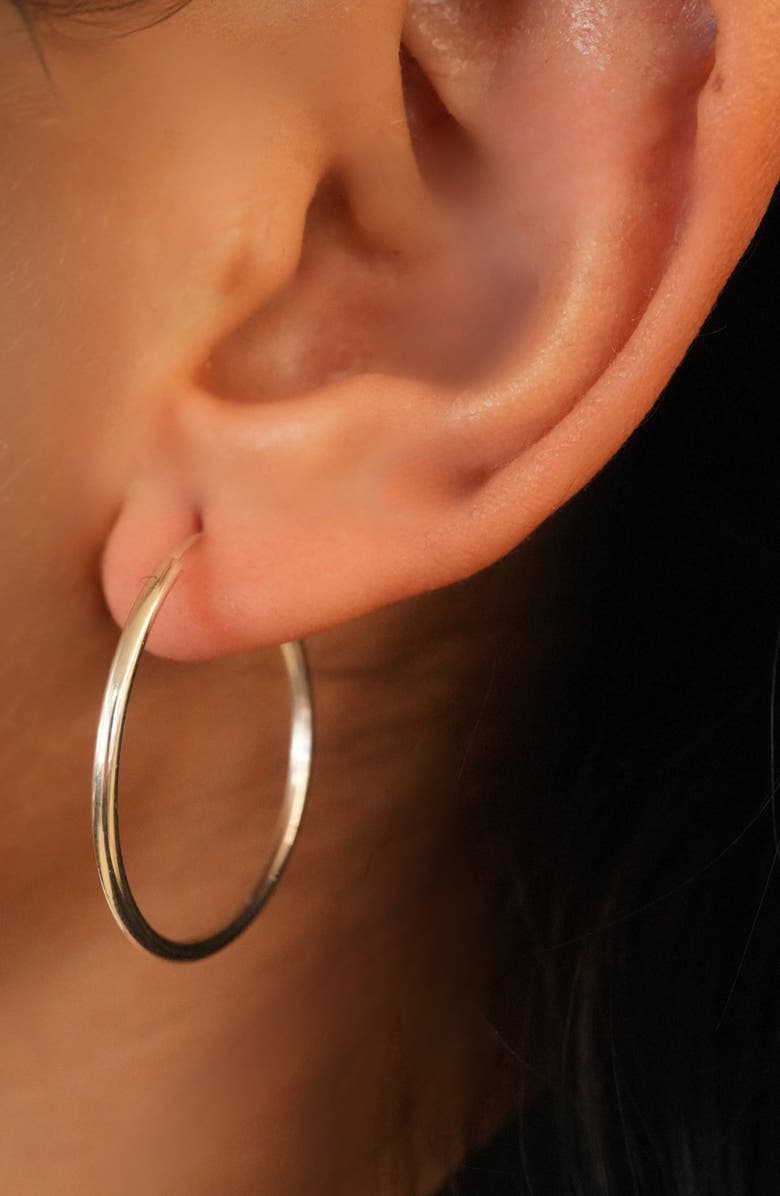 Argento Vivo Sterling Silver Argento Vivo Endless Hoop Earrings, Alternate, color, Silver